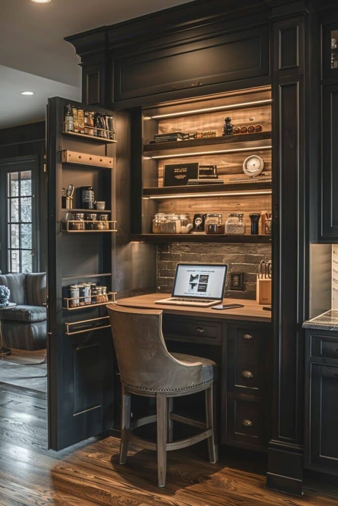 Pull-Out Pantry Desk