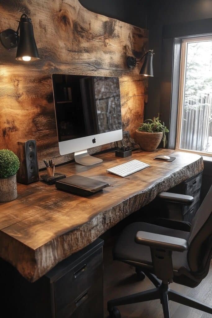 Rustic Modern Home Workspace