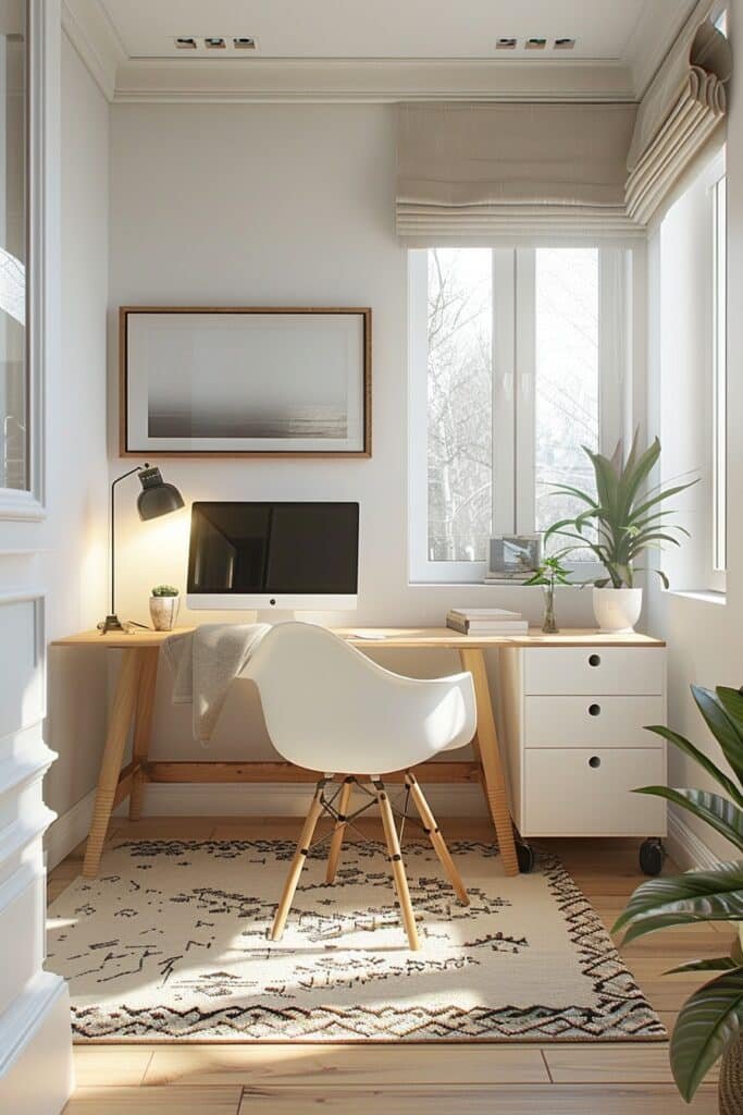 Simplistic Scandinavian Inspired Workspace