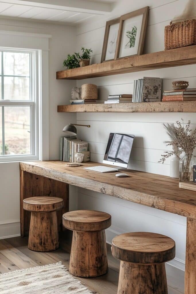 Single Wall Farmhouse Office Layout