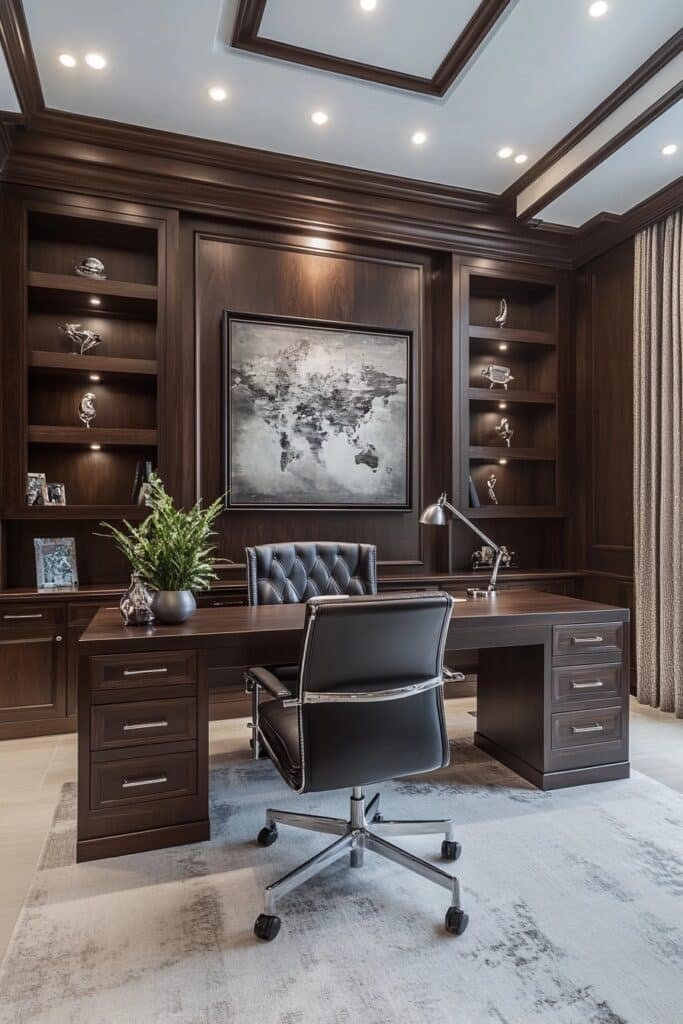 Sleek Executive Two-Person Office