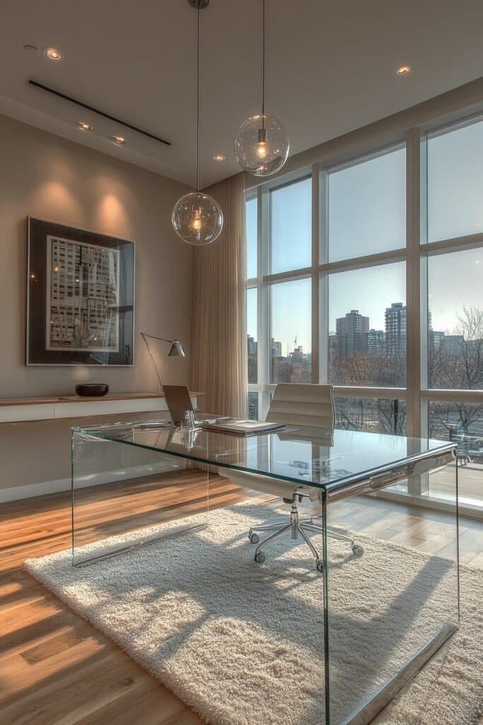 Sleek Glass Desk Designs