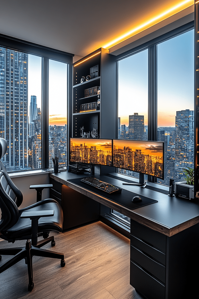 Sleek and Functional Tech Office