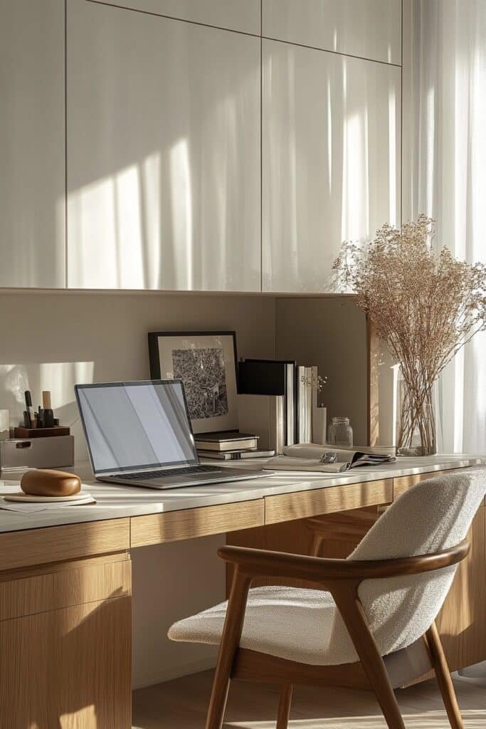 Sleek and Simple Apartment Desk Setup