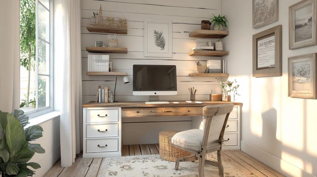 Small Home Office Farmhouse Style