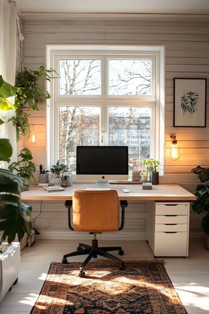 Subtle Scandinavian Inspired Office