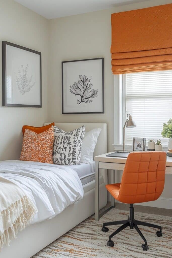 Suburban Home Office Guest Room