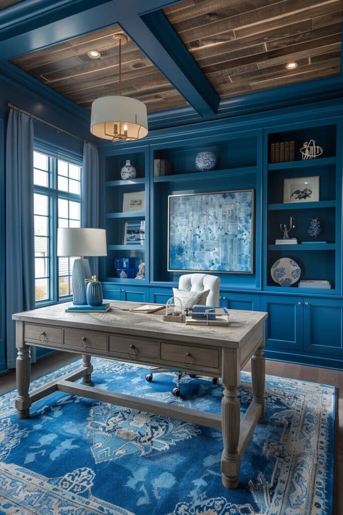 Tranquil Blue Themes Home Office