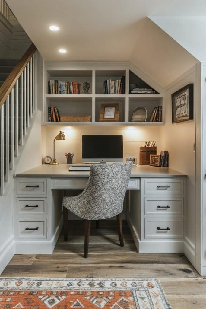 Under-Stairs Creative Office Space