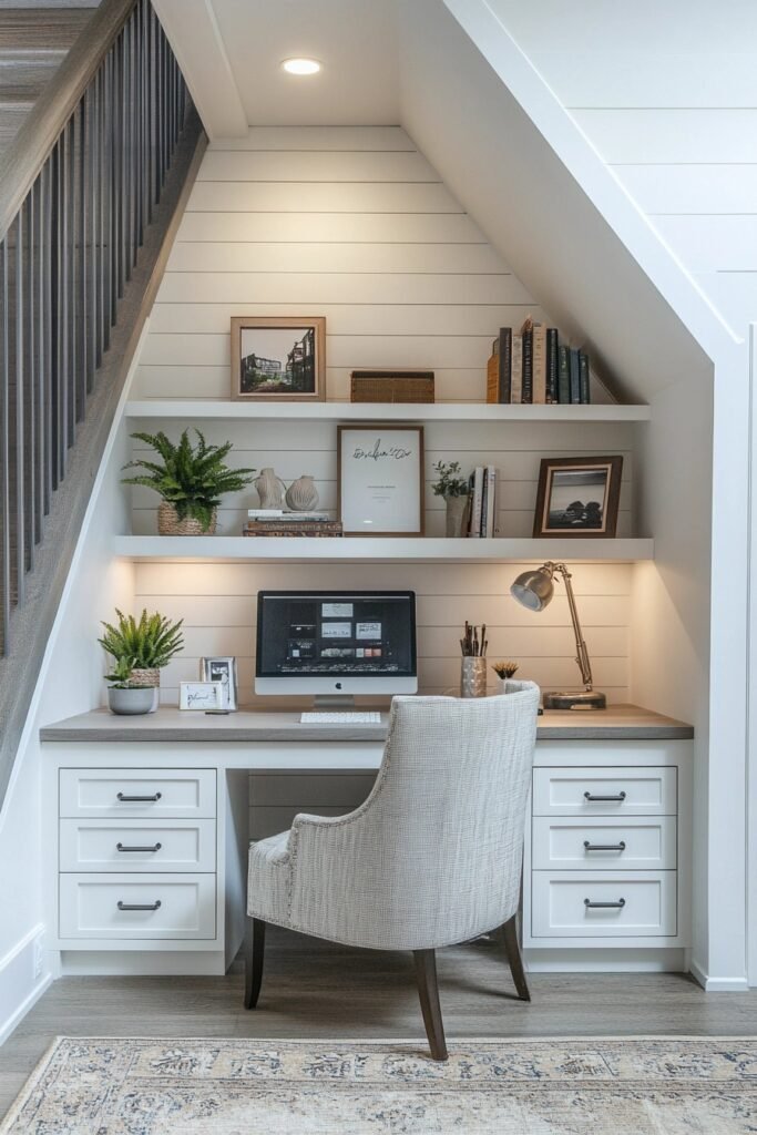 Under-Stairs Office Nook