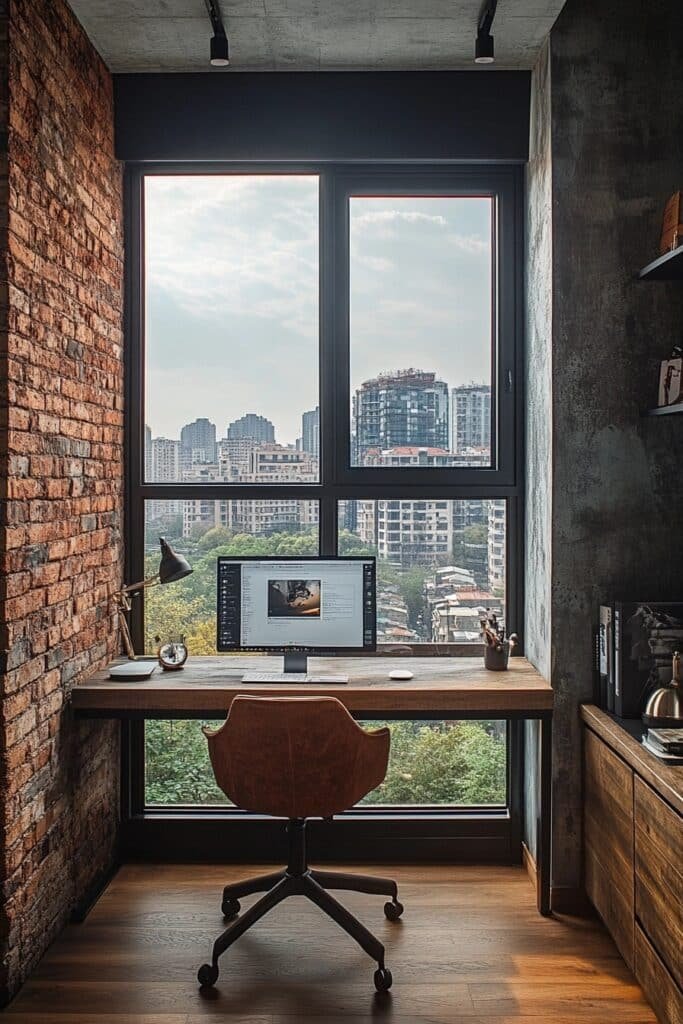 Urban Minimal Space Home Office