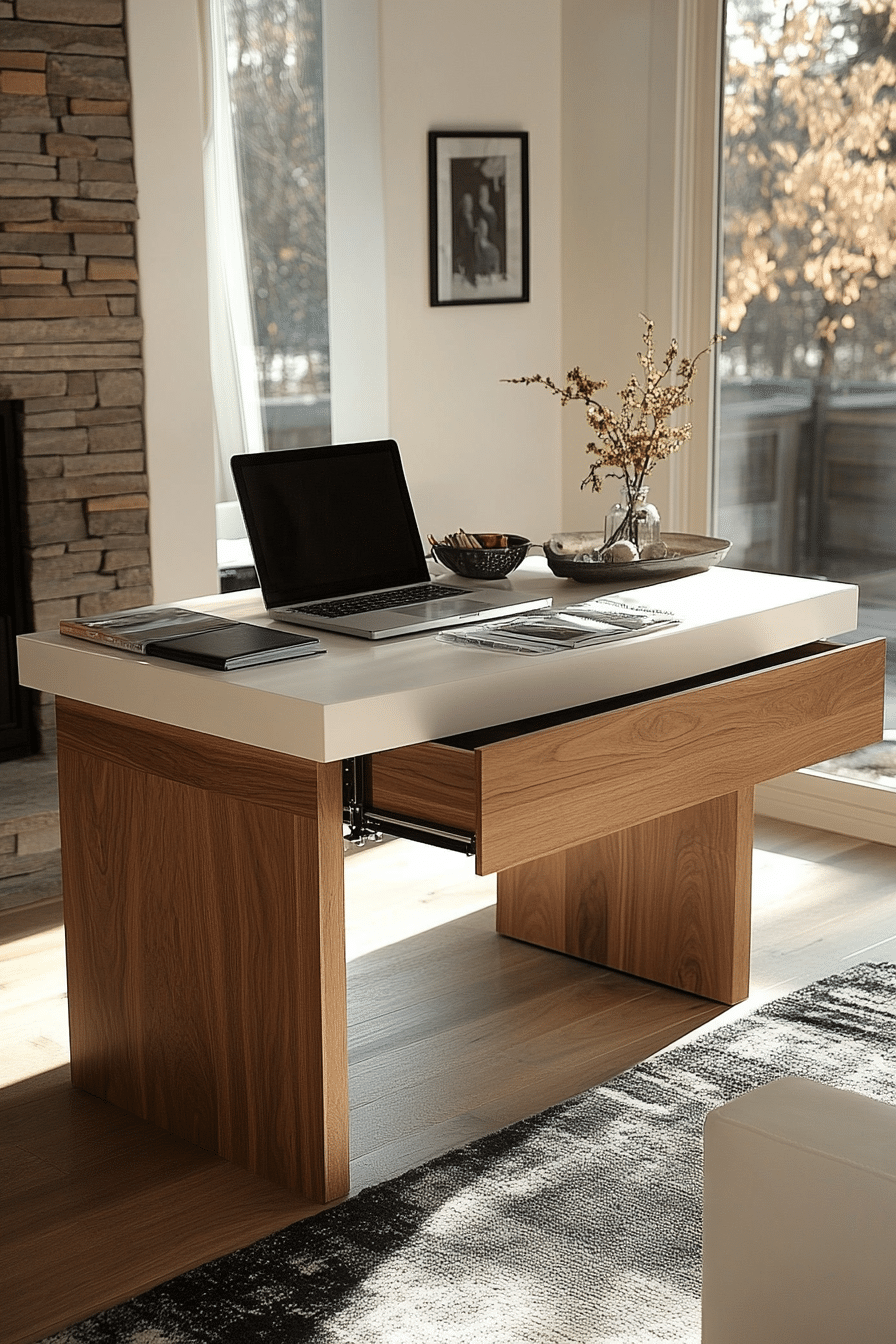 29 Desk in Living Room Ideas That Won’t Compromise Aesthetics