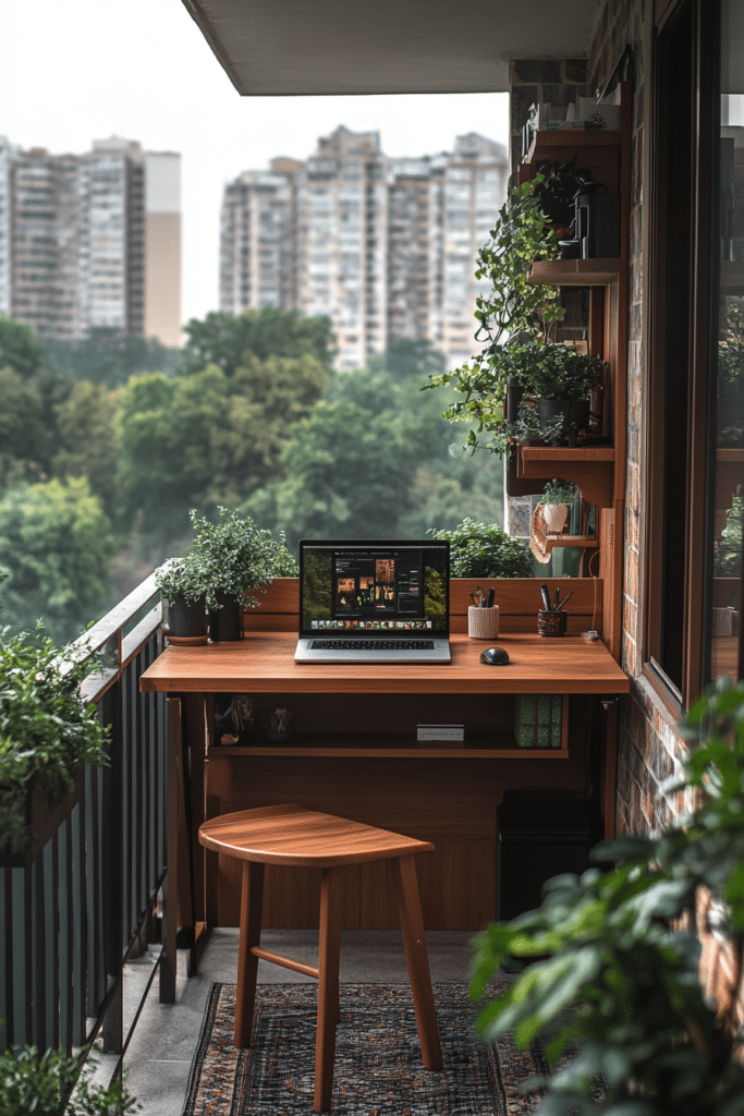 Tiny Balcony Work Areas