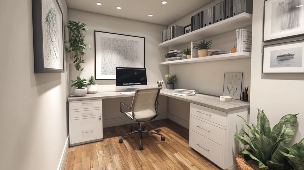 Tiny Office Space Ideas Layout